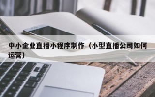 丽水中小企业直播小程序制作（小型直播公司如何运营）