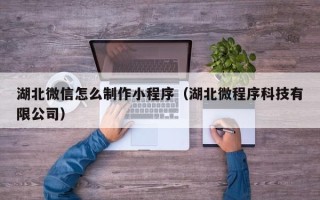 丽水湖北微信怎么制作小程序（湖北微程序科技有限公司）